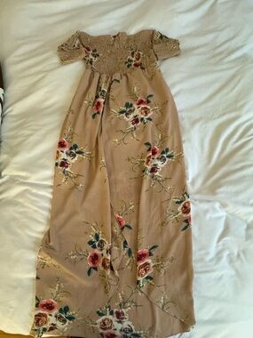 High Low Floral Off the shoulder Dress